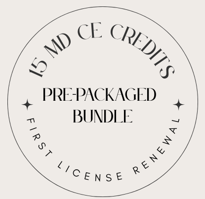 MD First Time Renewal (If Licensed after 10/1/23) CE Convenience Bundle May 2025