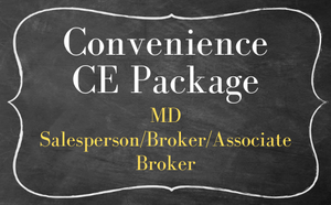MD Salesperson/Broker Convenience Bundle 9 (4 Days)-ZOOM CE June 2024