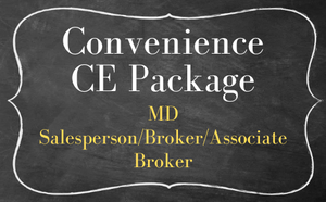 MD Salesperson/Broker Convenience Bundle 6 (FOUR DAYS)-ZOOM CE April 2025