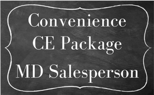 MD Salesperson ONLY Convenience Bundle 8 (FOUR DAYS)-ZOOM CE December 2024