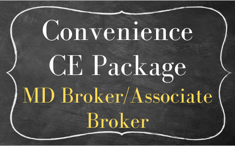 MD Broker/ Associate Broker Convenience Bundle  -ZOOM CE- November 2021