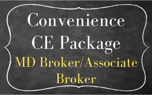 MD Broker/ Associate Broker Convenience Bundle  -ZOOM CE- May 2022